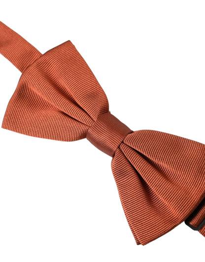 Brown Silk Adjustable Neck Men Bow Tie