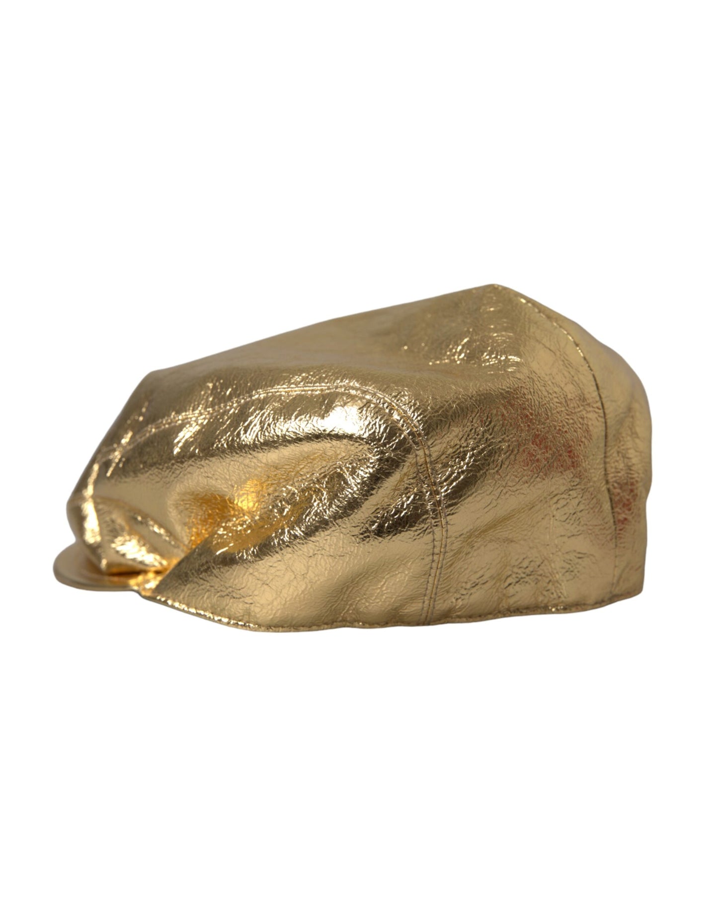 Metallic Gold Polyester Newsboy Hat Men