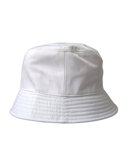 White Cotton Cap Bucket Capello Hat Men