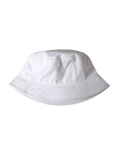 White Cotton Cap Bucket Capello Hat Men