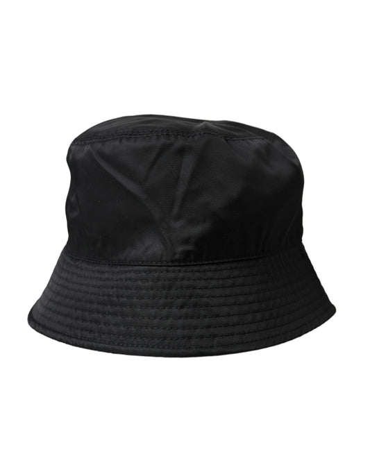 Black Wide Brim Cap Bucket Hat Men