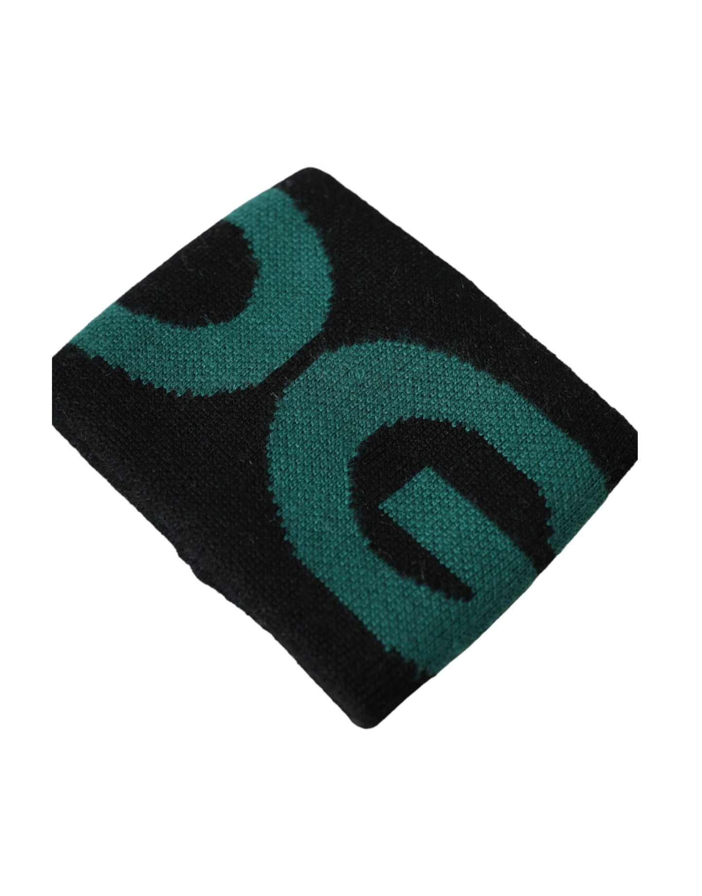 Black Green Wool Logo #DGMILLENNIALS Wristband