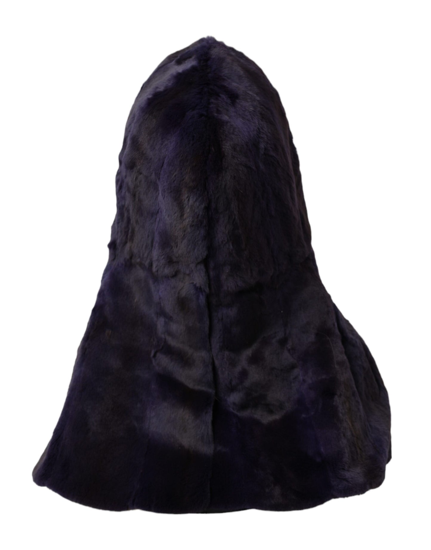 Black Weasel Fur Whole Head Wrap Hat