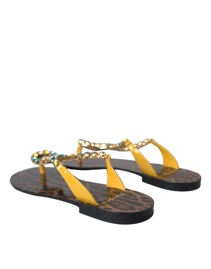 Multicolor Crystal Sandals Flip Flops Shoes