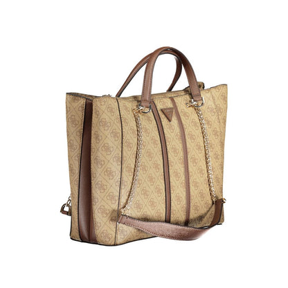 Beige Polyethylene Handbag