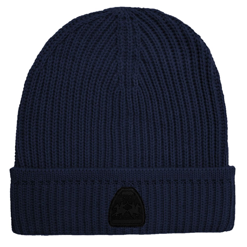 Blue Acrylic Men's Beanie