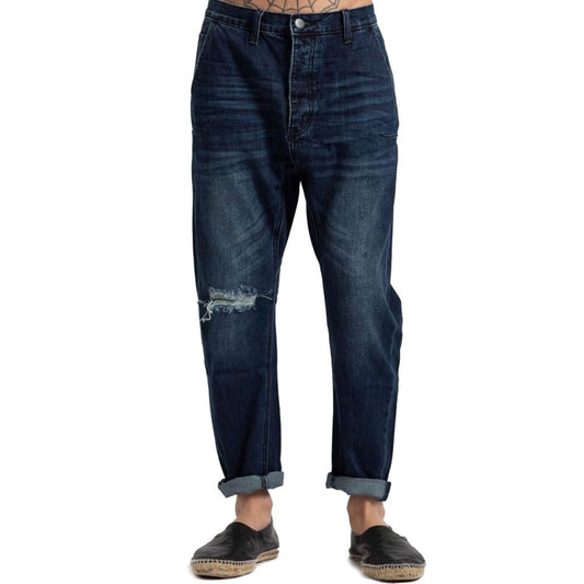 Blue Cotton Men Jeans