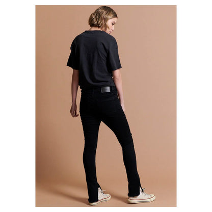 "Black Cotton Women's Skinny Jean"