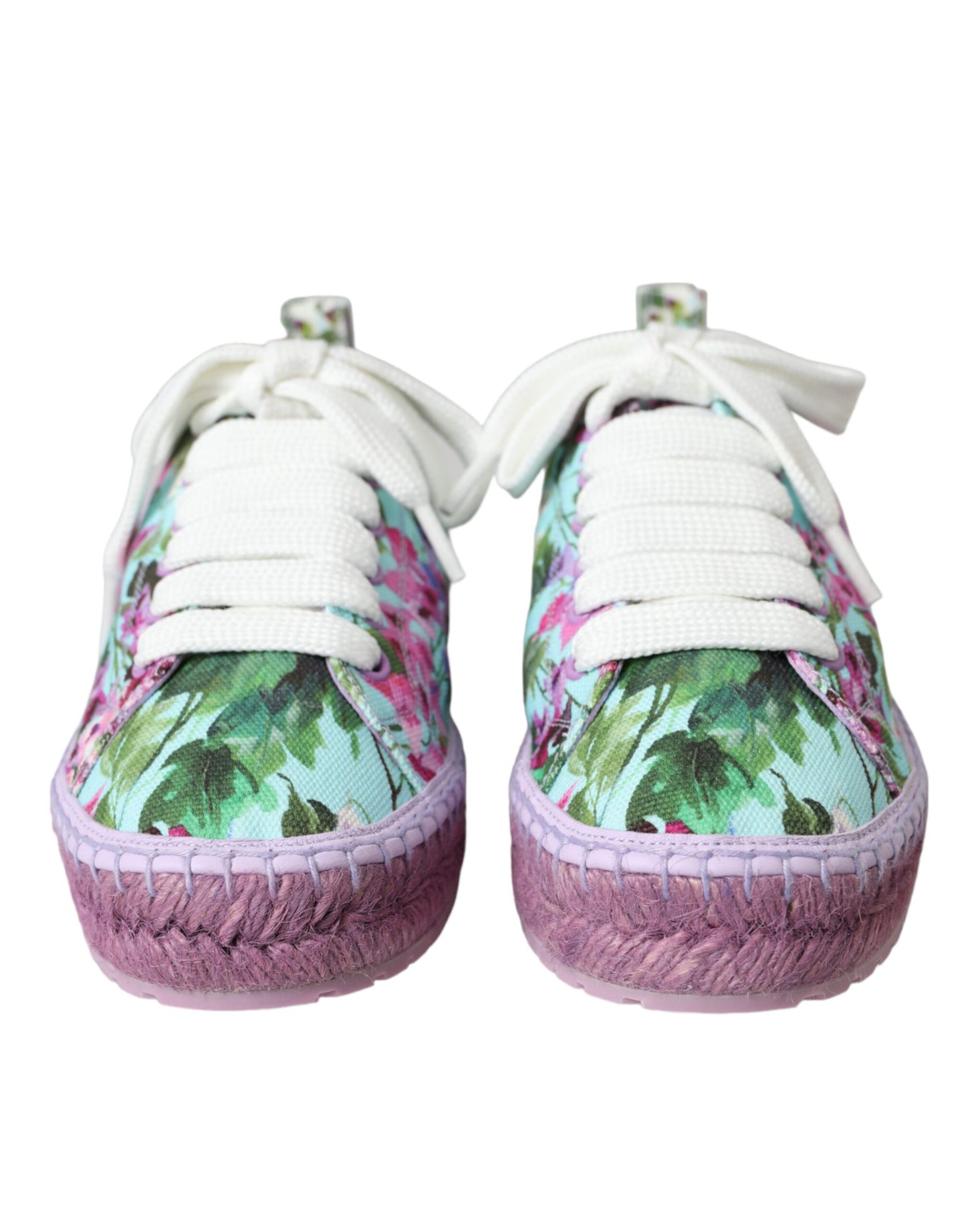 Multicolor Canvas Floral Espadrilles Sneakers Shoes