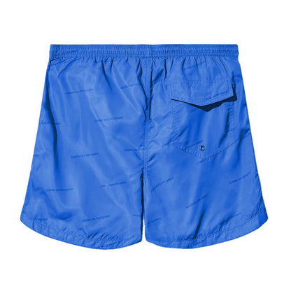 Blue Polyester Swimwear