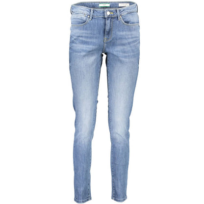 Light Blue Cotton Women Jeans