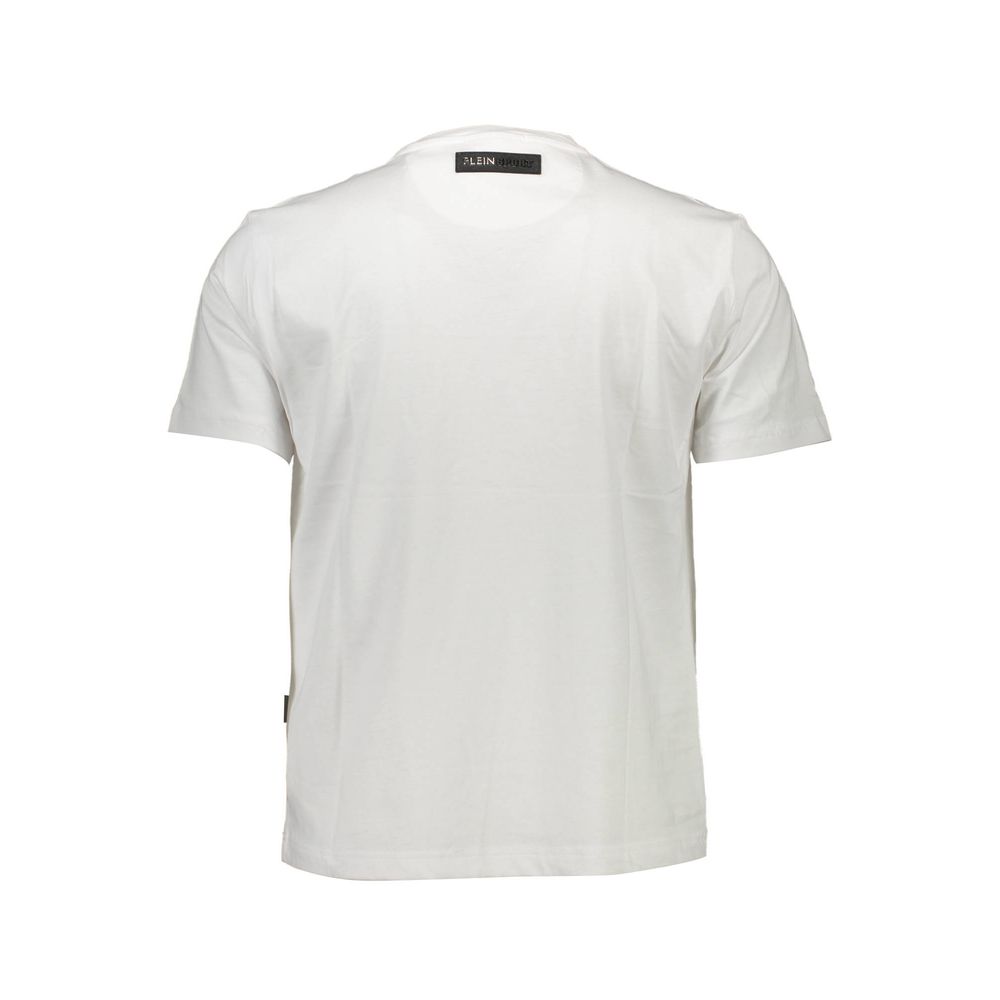 White Cotton Men T-Shirt