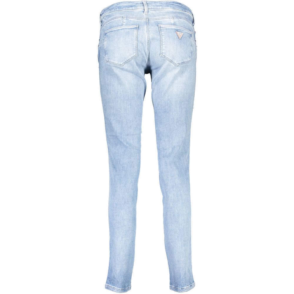 Light Blue Cotton Women Jeans