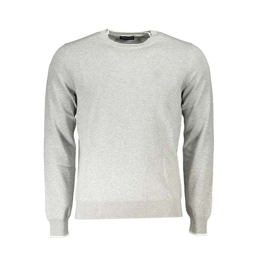 Gray Cotton Men Sweater