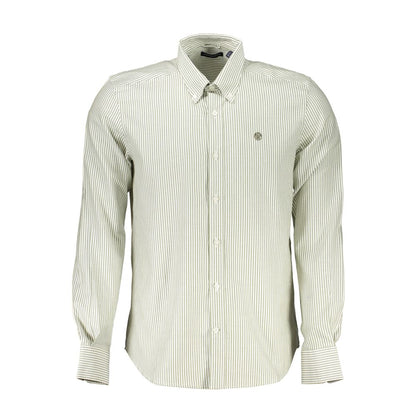 White Cotton Men Shirt