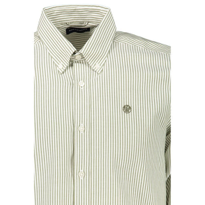 White Cotton Men Shirt