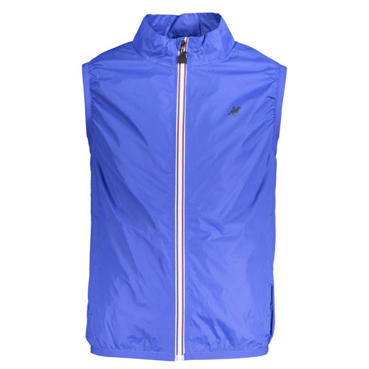 Blue Nylon Men Jacket