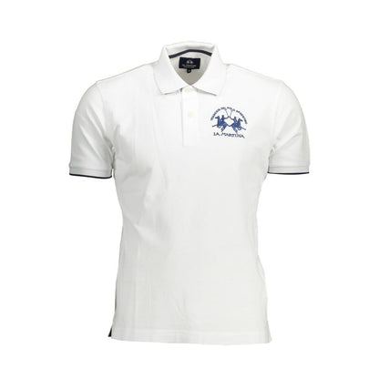 White Cotton Mens Polo Shirt