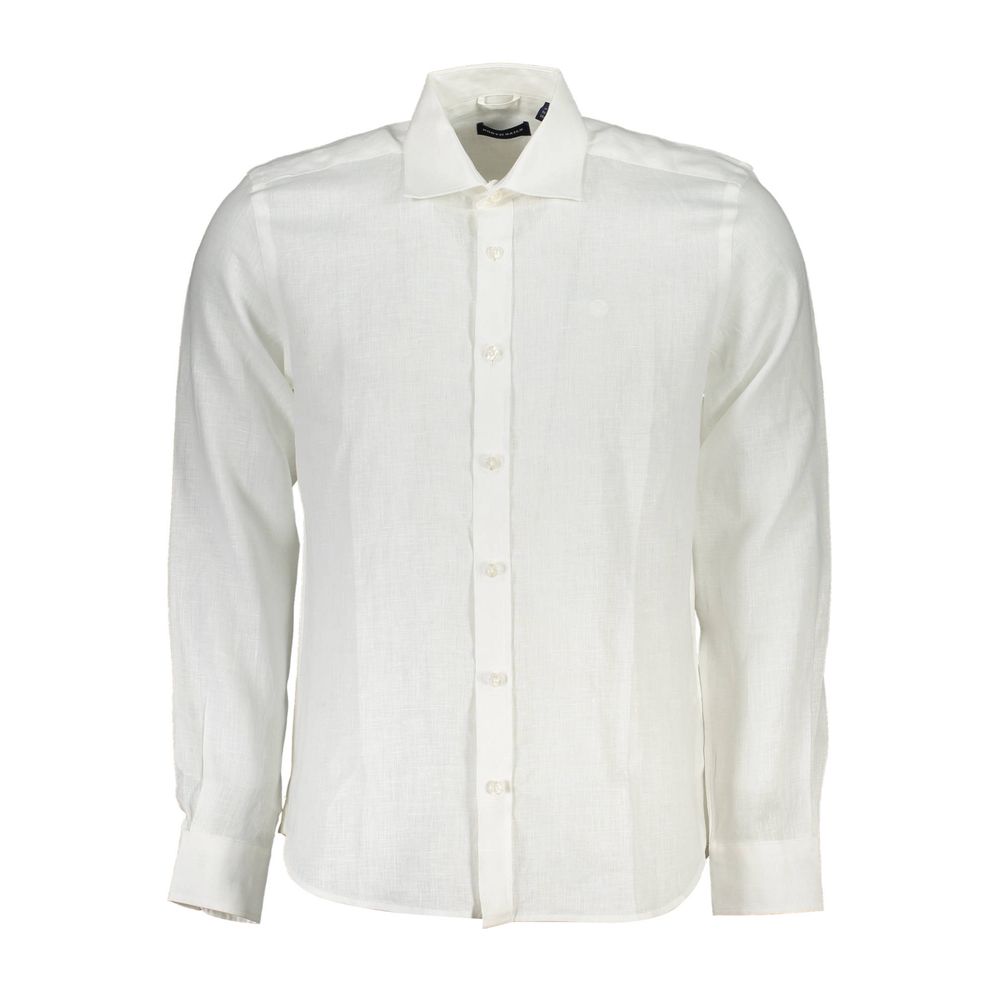 White Linen Men Shirt