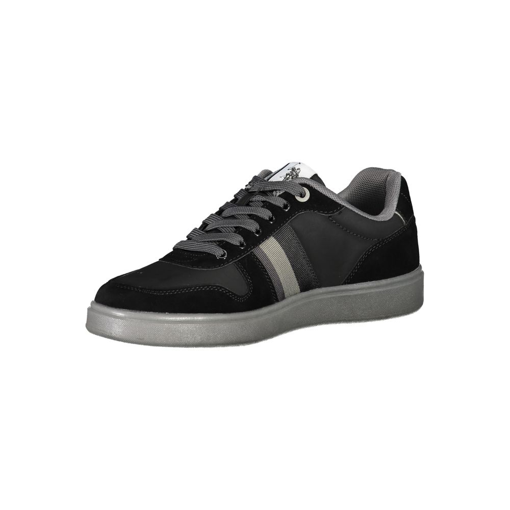 Black Polyethylene Men Sneaker