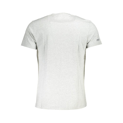 Gray Cotton Men T-Shirt