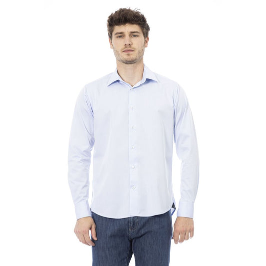 Light Blue Cotton Men Shirt