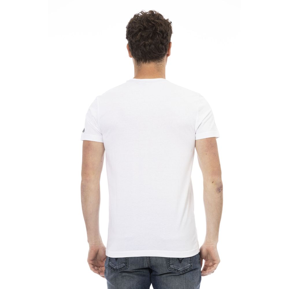 White Cotton Men's T-Shirt