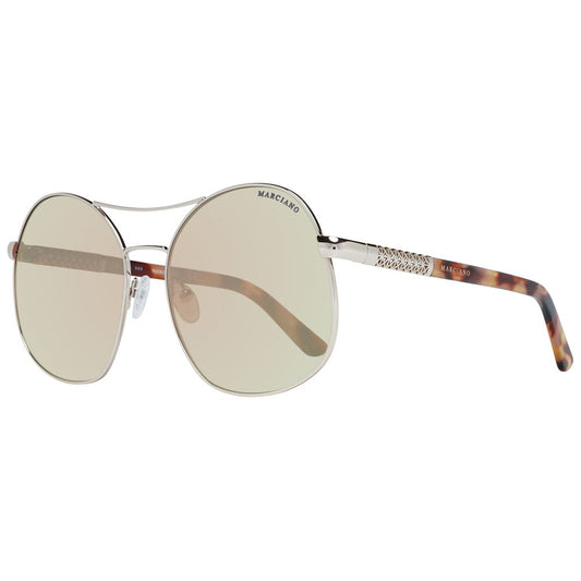 Rose Gold Metal Sunglasses
