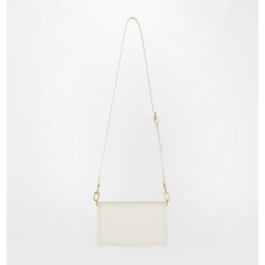 White Polyester Women Crossbody Bag