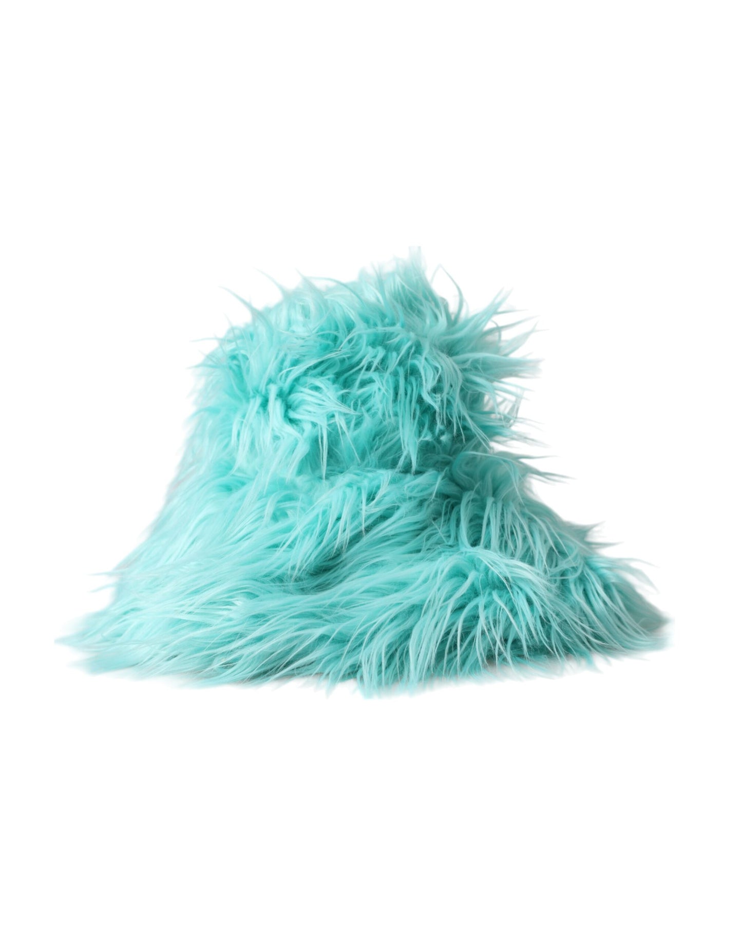 Mint Green Acrylic Fur Womens Bucket Hat