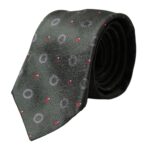 Dark Gray 100% Silk Fantasy Adjustable Men Tie