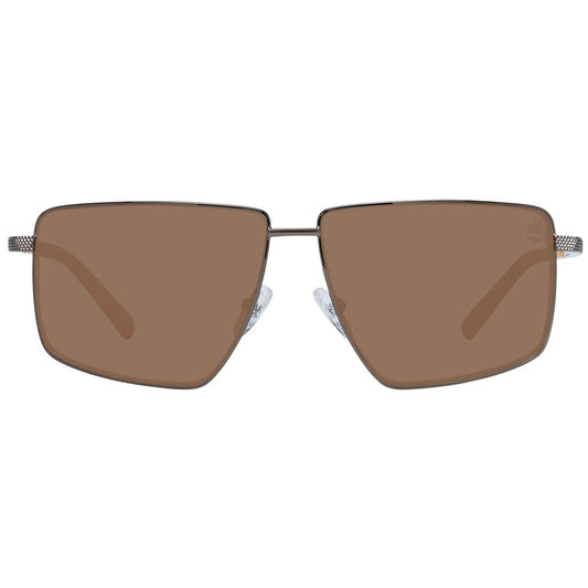 Brown Metal Sunglasses