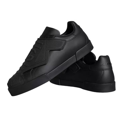 Black Lace Up Wave Low Top Sneakers Men Shoes