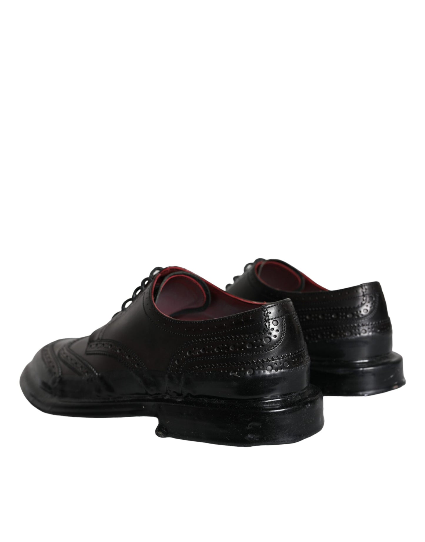 Black Leather Oxford Wingtip Formal Men Shoes