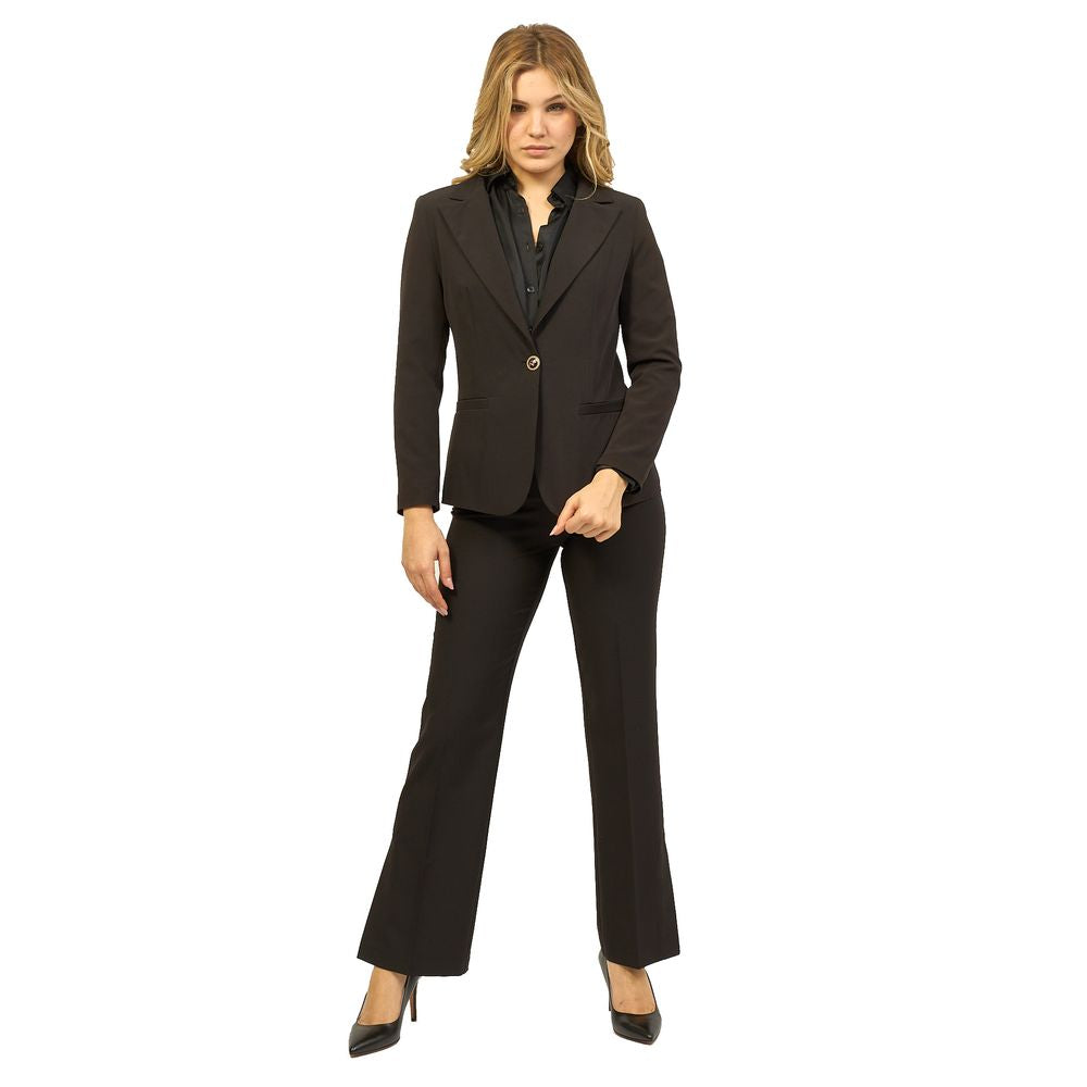 Black Polyester Suits & Blazer