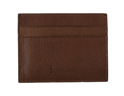 Elegant Leather Men's Wallet in Brown