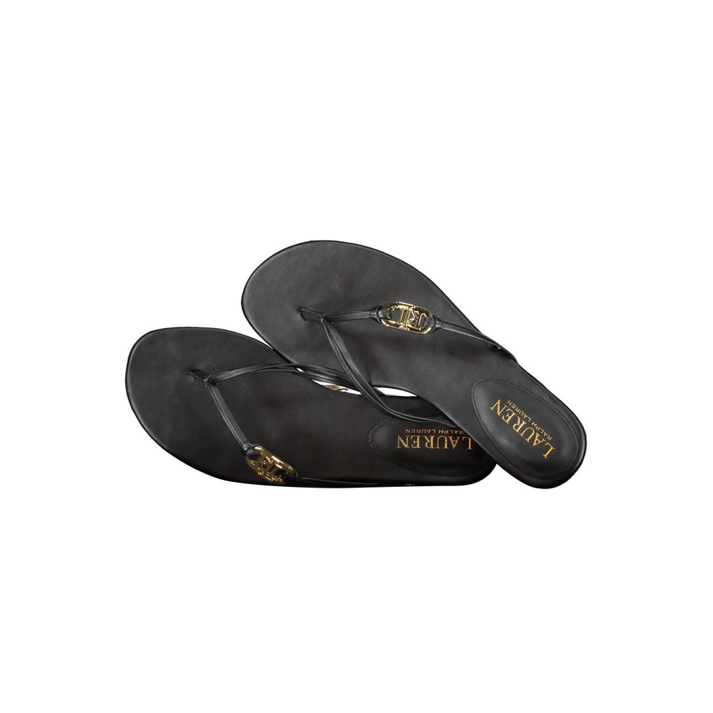 Black Leather Sandal