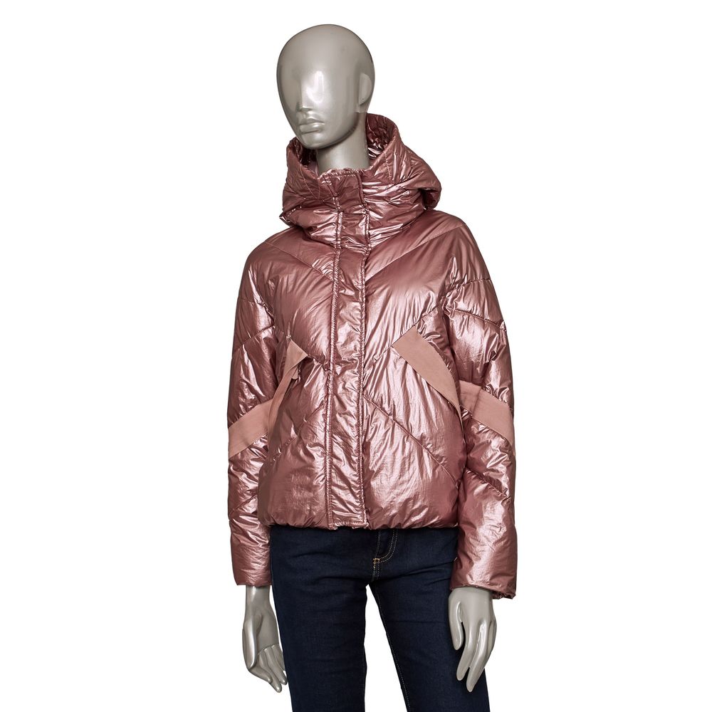 Pink Polyester Women Jacket