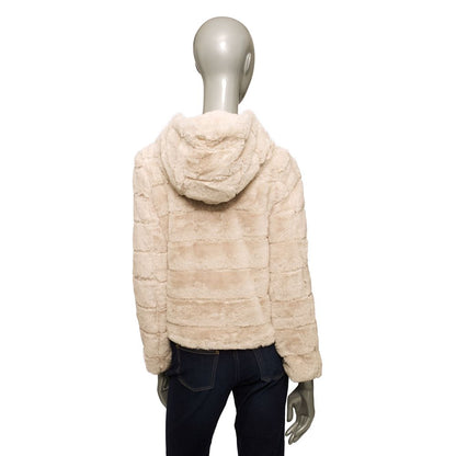 Beige Polyester Women Jacket