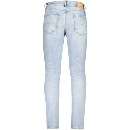 Light Blue Cotton Jeans & Pant