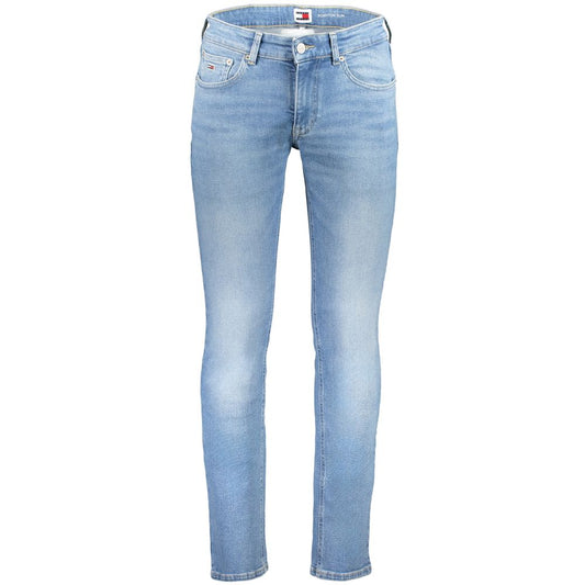 Light Blue Cotton Jeans & Pant