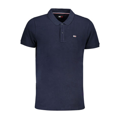 Blue Cotton Polo Shirt