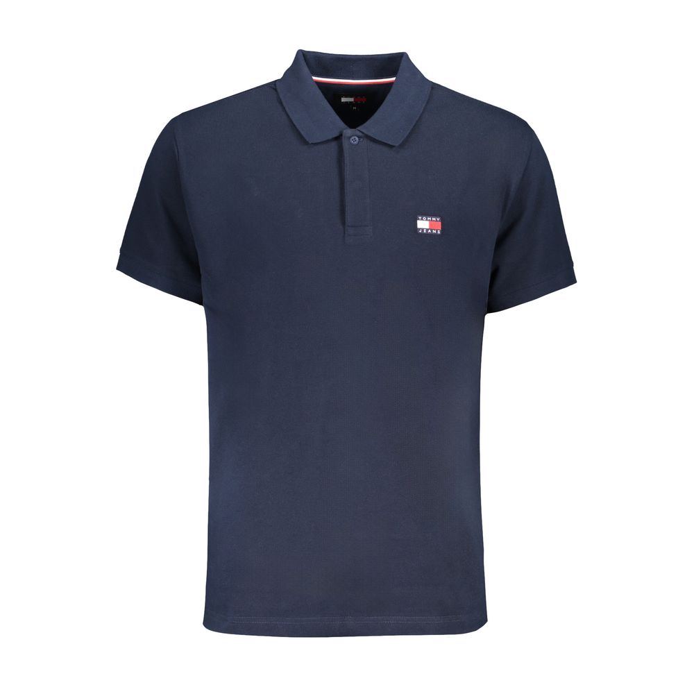 Blue Cotton Polo Shirt