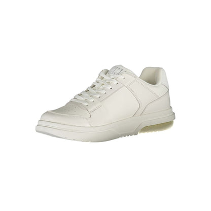 White Polyethylene Men Sneaker