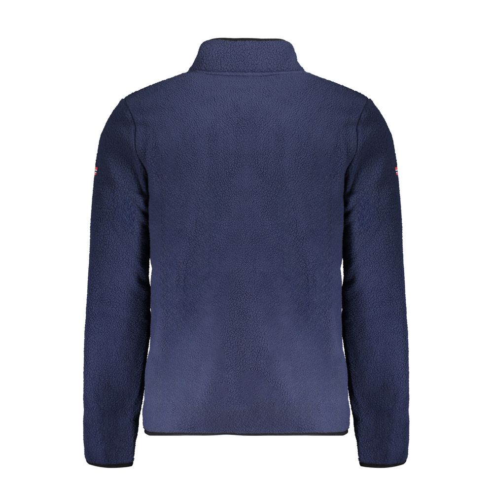 Blue Polyester Men Sweater