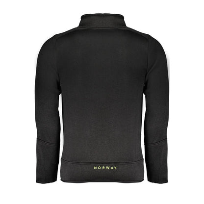 Black Polyester Men Sweater