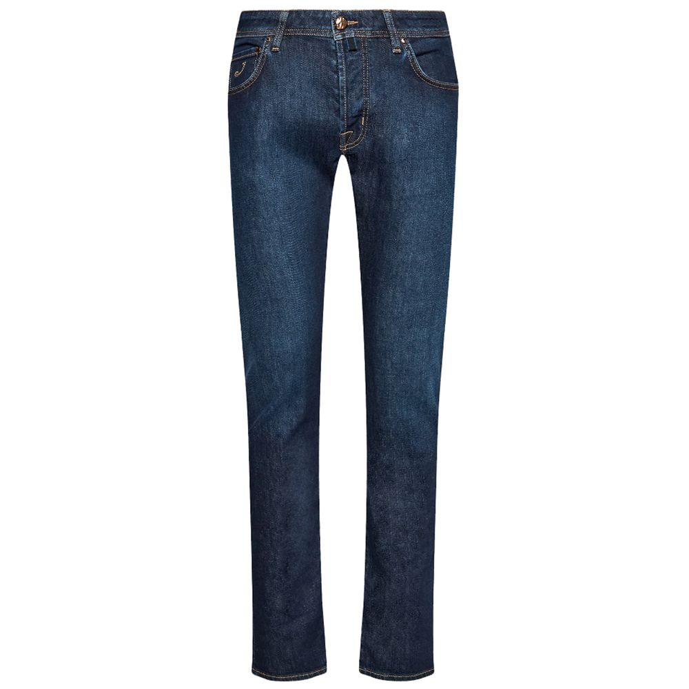 Blue Cotton Jeans & Pant