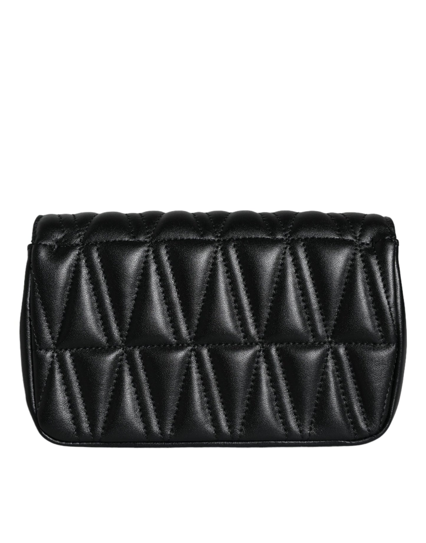 Black Mini Nappa Leather Crossbody Shoulder Bag