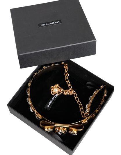 Gold Tone Crystal Embellished Women Waist Chain Belt