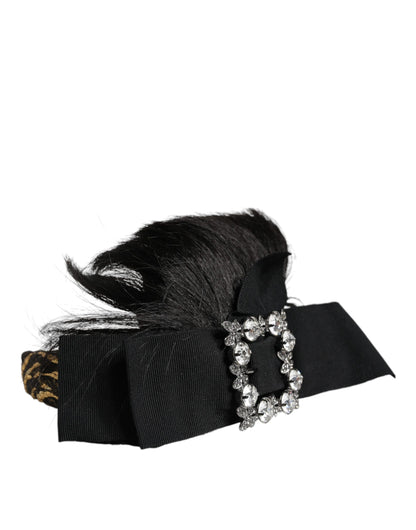 Black Hair Parrucchiera Crystal Headband Diadem